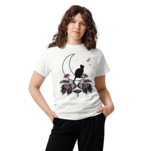 Black Cat under the Moon T-Shirt