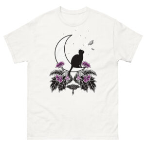 Black Cat under the Moon Men's T-Shirt